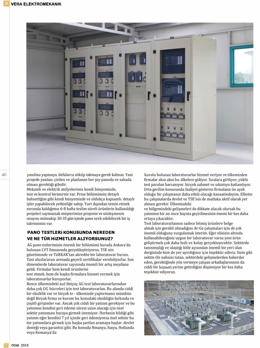 Kaynak Elektrik Pano Dergisi Röportaj | OCAK 2015 - 3
