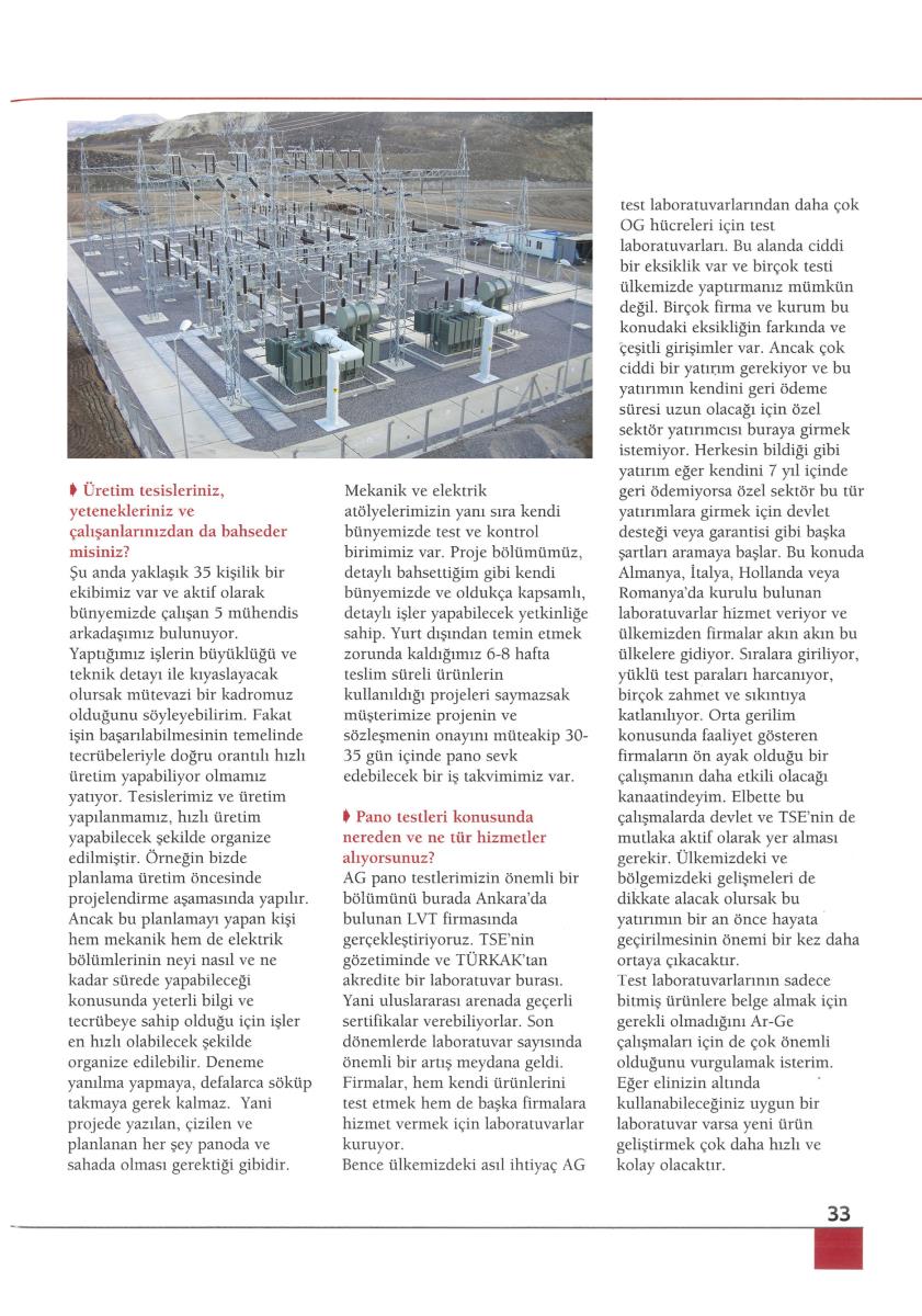 3E Electrotech Pano Dergisi Röportaj | MART 2015 - 4