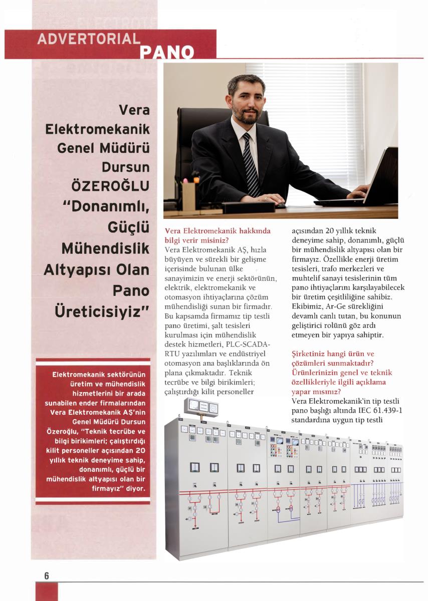 3E Electrotech Pano Dergisi Röportaj | MART 2014 - 1
